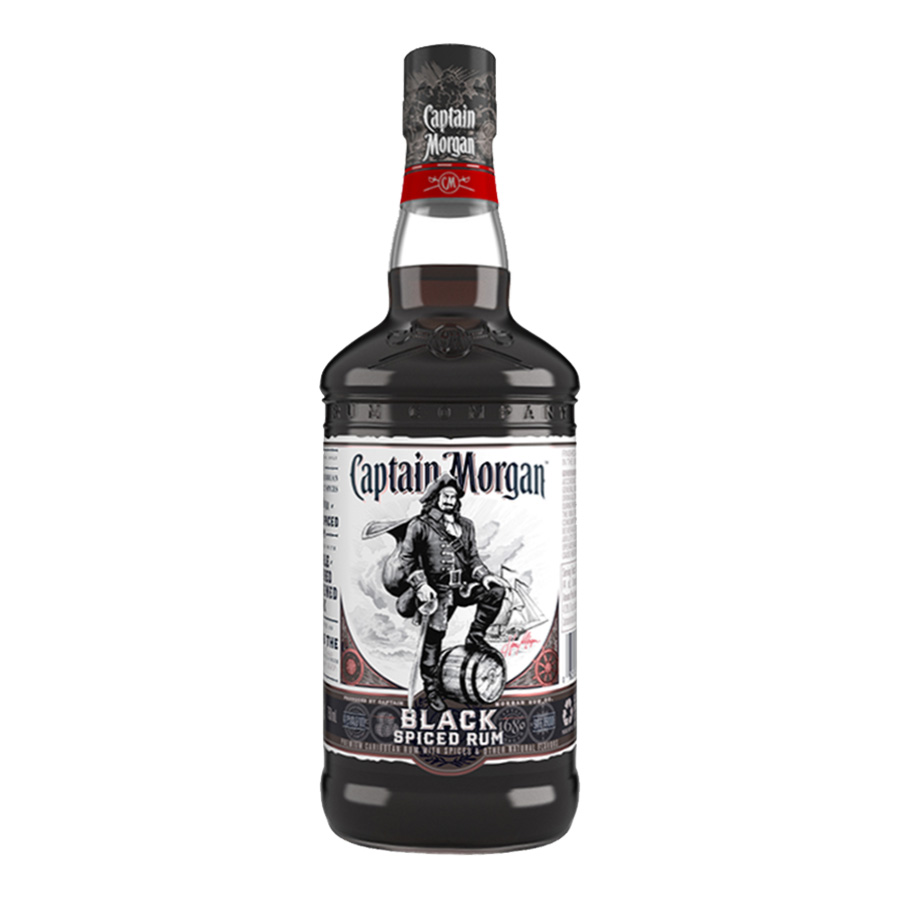 Captain Morgan Black Spiced Rum Ρούμι - 1000ml